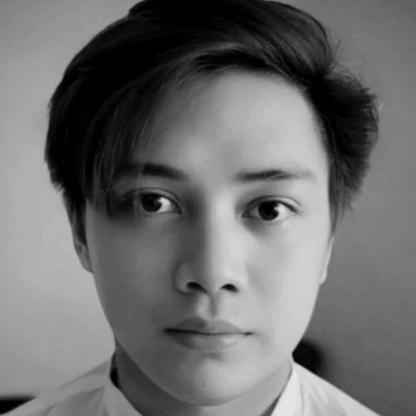 Grayscale portrait of Stephen Ken Quilaton